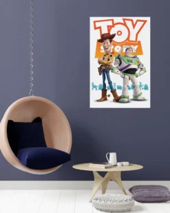 Disney Toy Story Poster Pixar Woody & Buzz