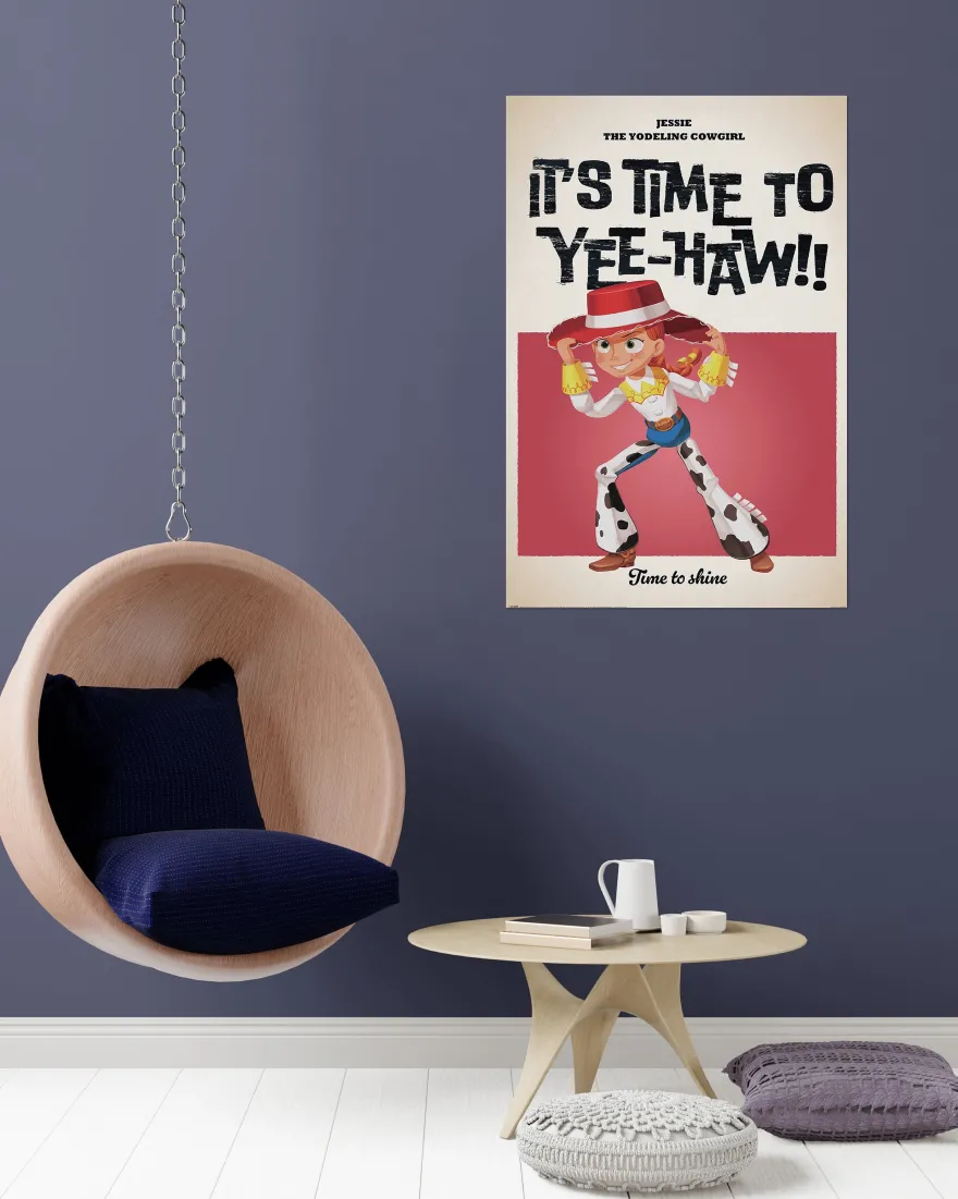 Disney Toy Story Poster Pixar Jessie, The Yodeling Cowgirl