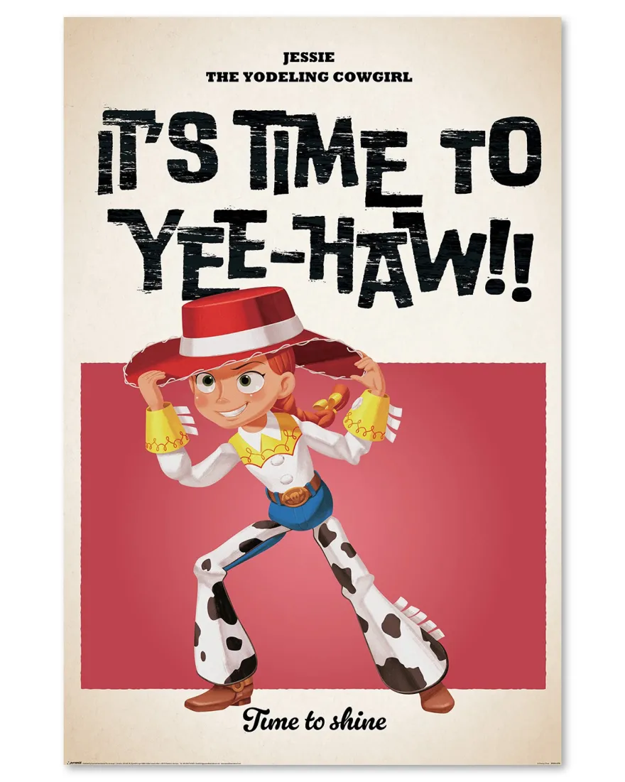 Disney Toy Story Poster Pixar Jessie, The Yodeling Cowgirl