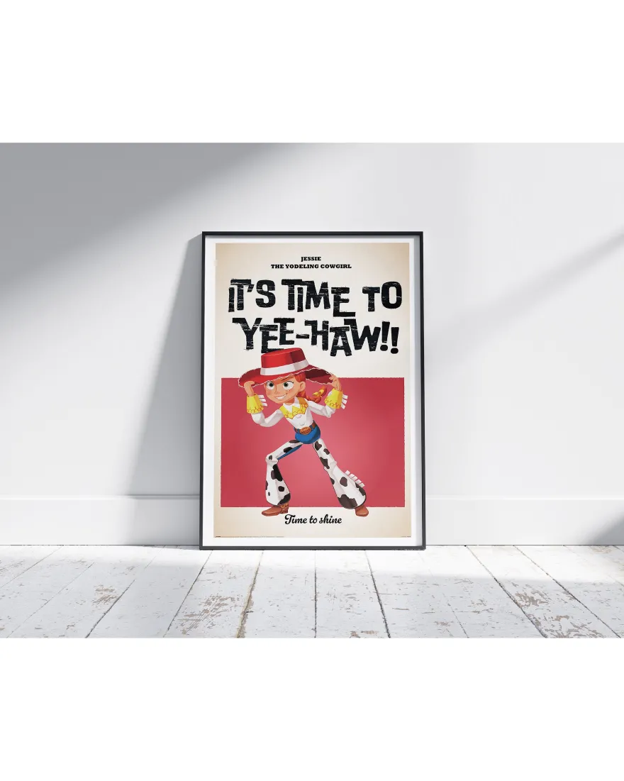 Disney Toy Story Poster Pixar Jessie, The Yodeling Cowgirl