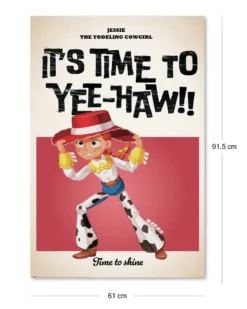 Disney Toy Story Poster Pixar Jessie, The Yodeling Cowgirl