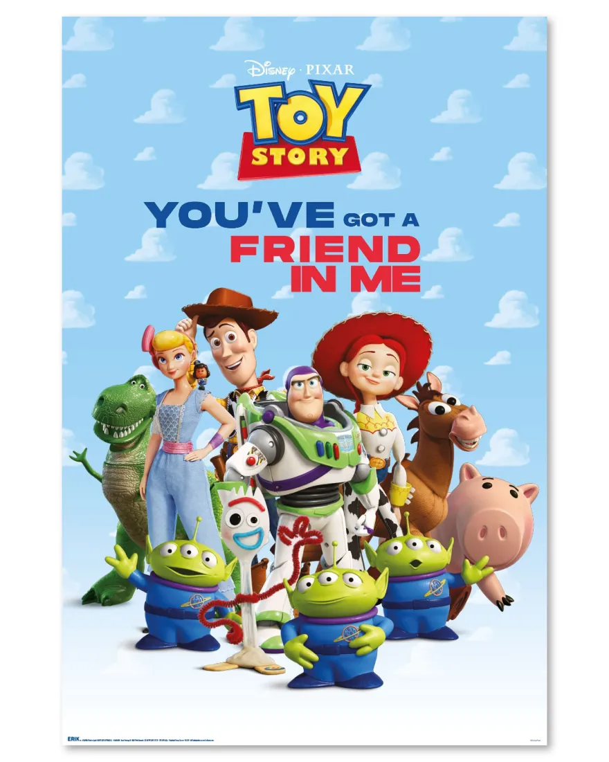 Disney Toy Story Poster Pixar You've Got A Friend In Me