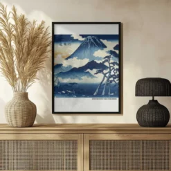 Distant View of Mount Asama, im Shinshu District von Utagawa Hiroshige für Kunstliebhaber