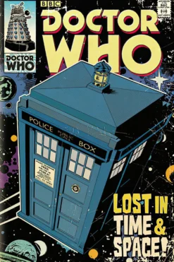 Doctor Who Poster Tardis Comic