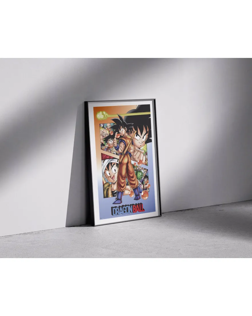Dragon Ball Poster Son-Goku & Fighters | Nostalgisches Anime Wandposter | 61x91,5 cm