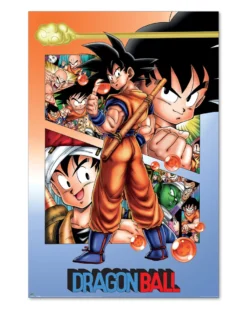 Dragon Ball Poster Son-Goku & Fighters | Nostalgisches Anime Wandposter | 61x91,5 cm