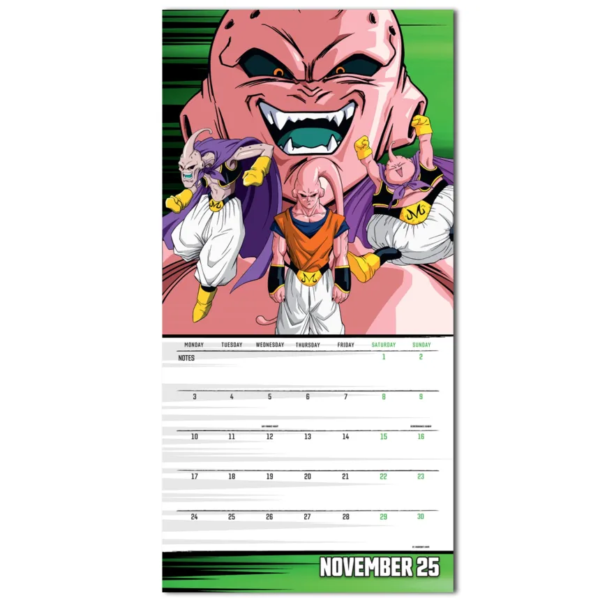 Dragon Ball Z Kalender 2025