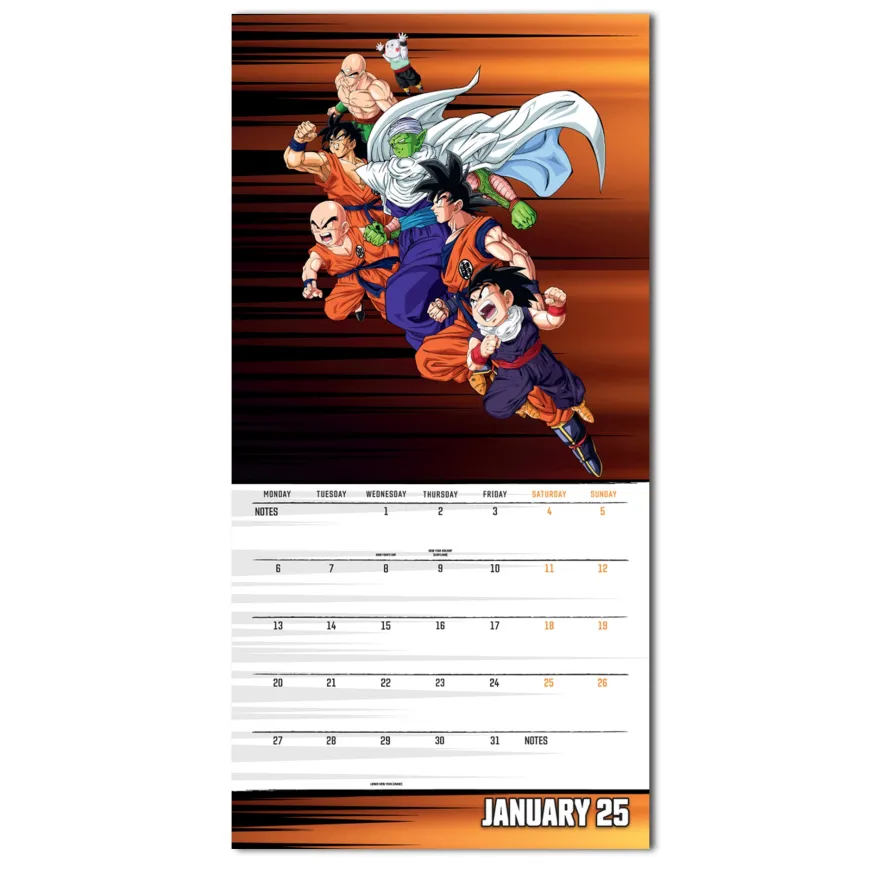 Dragon Ball Z Kalender 2025