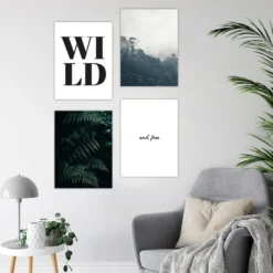 Dschungel Kunstdruck Set DIN A4