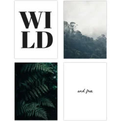Dschungel Kunstdruck Set DIN A4