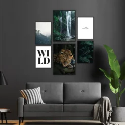 Dschungel Kunstdruck Set 6-teilig