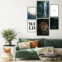 Dschungel Kunstdruck Set 6-teilig