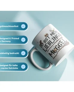 Du bist mein Lieblingsmuggel Tasse ca 330 ml.