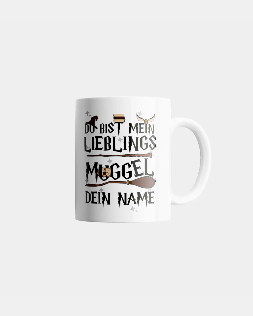 Du bist mein Lieblingsmuggel Tasse mit Wunschnamen