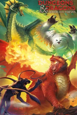 Dungeons & Dragons Poster Honor Among Thieves Monsters