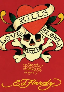 Ed Hardy Postkarte Love Kills Slowly