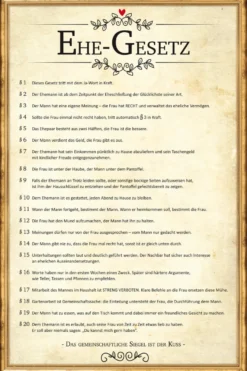 Ehegesetz Poster