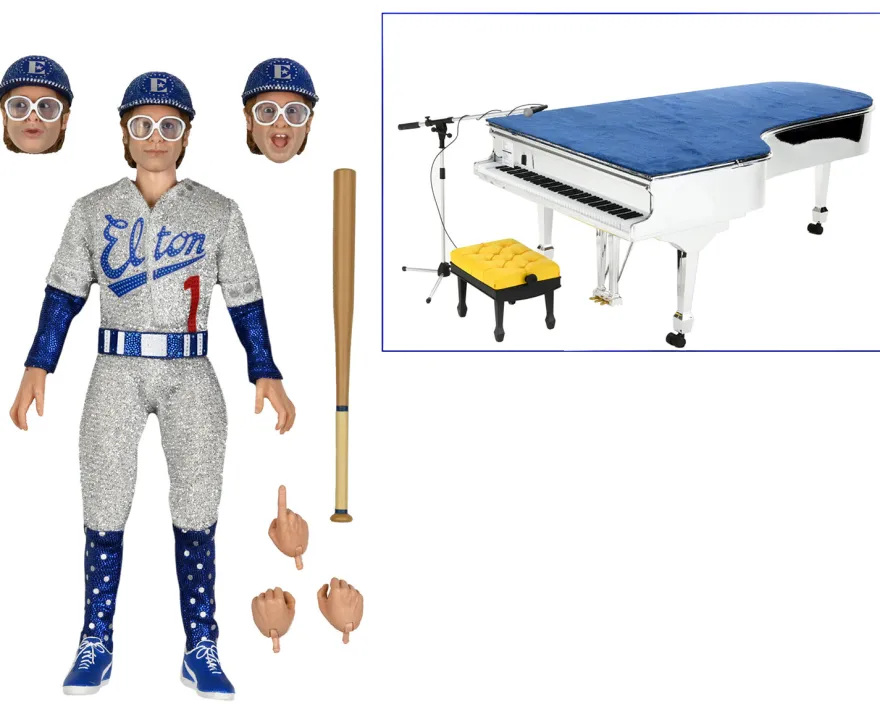 Elton John & Piano Actionfigur Live 1975 incl. Konzertflügel