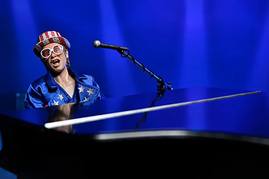 Elton John & Piano Actionfigur Live 1976