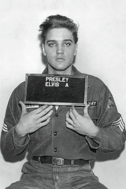 Elvis Presley Poster Mugshot Polizeifoto