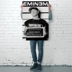 Eminem Poster Verbrecherkartei