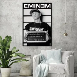 Eminem Poster Verbrecherkartei
