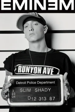 Eminem Poster Verbrecherkartei