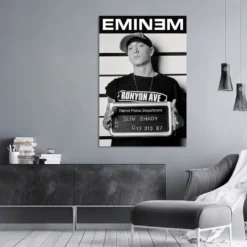 Eminem Poster Verbrecherkartei