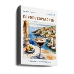 Espresso Martini Poster - Aquarell Style