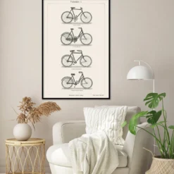 Fahrräder I. Poster Bibliograph. Institut, Leipzig