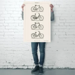 Fahrräder I. Poster Bibliograph. Institut, Leipzig