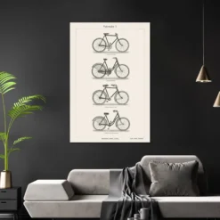 Fahrräder I. Poster Bibliograph. Institut, Leipzig