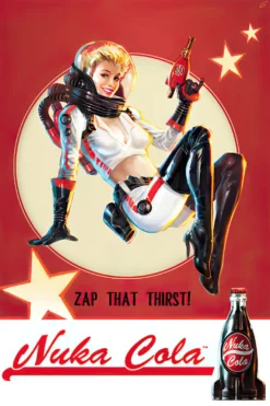 Fallout 4 Poster Nuka Cola Zap that Thirst!
