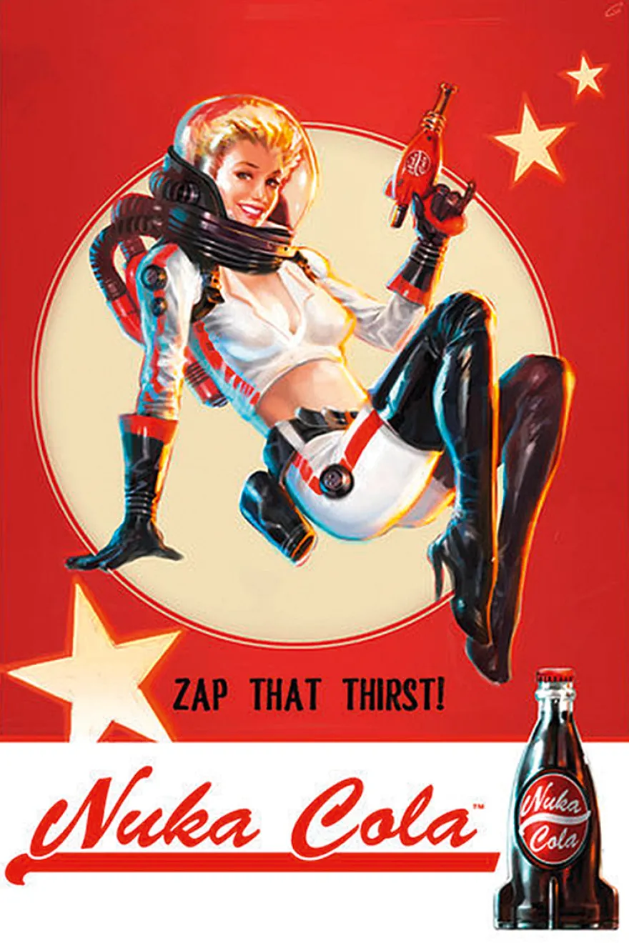 Fallout 4 Poster Nuka Cola Zap that Thirst!