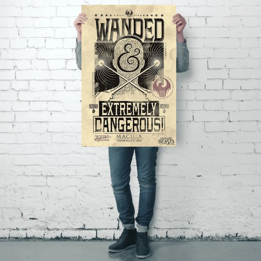 Fantastic Beasts Poster Wanded & Extremely Dangerous