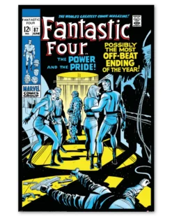 Fantastic Four Retro Poster Marvel Comic Cover