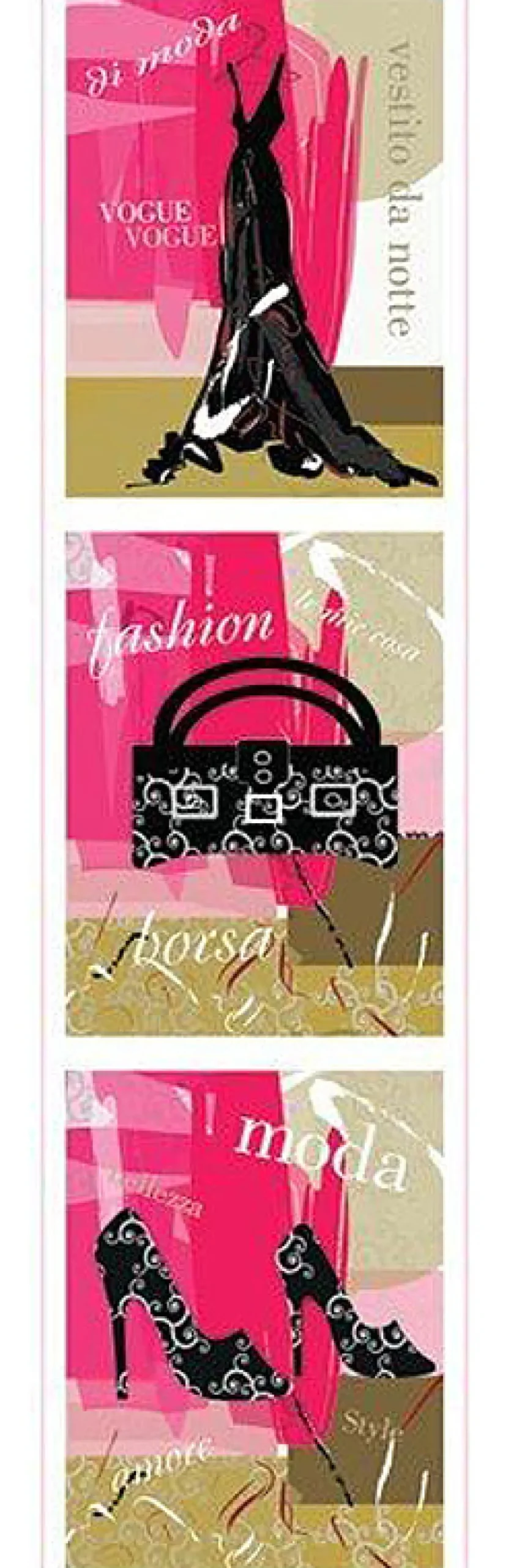 Fashion Poster Triptychon Vogue Fashion Moda