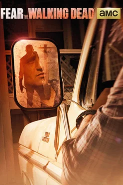 Fear The Walking Dead Poster Zombie im Rückspiegel
