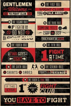 Fight Club Poster Rules