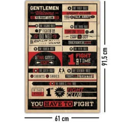 Fight Club Poster Rules