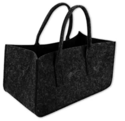 Filztasche Kaminholz Anthrazit Tragetasche, Felt Bag