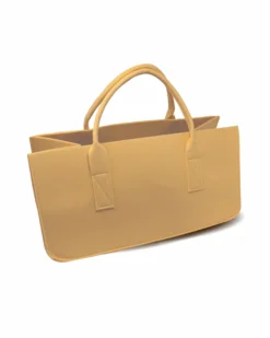 Filztasche Kaminholz Beige Tragetasche, Felt Bag