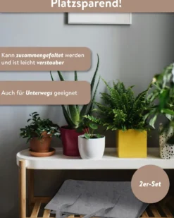 Filztasche Kaminholz 2-er Set anthrazit & hellgrau
