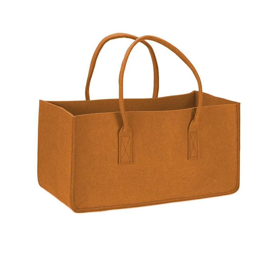 Filztasche Kaminholz Hellbraun Tragetasche, Felt Bag