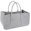 Filztasche Kaminholz Hellgrau Tragetasche, Felt Bag