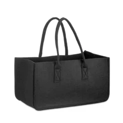 Filztasche Kaminholz Schwarz Tragetasche, Felt Bag