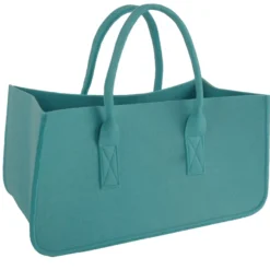 Filztasche Kaminholz Türkis Tragetasche, Felt Bag