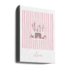 Fireplace Love - Pink Stripes