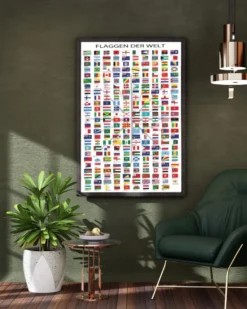 Flaggen der Welt Poster