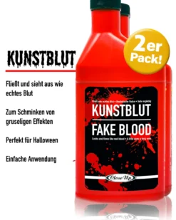 Flasche Kunstblut Theater-Blut Set mit 2 Flaschen